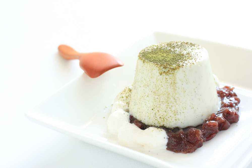 Puding Biskuit Saus Kacang Merah