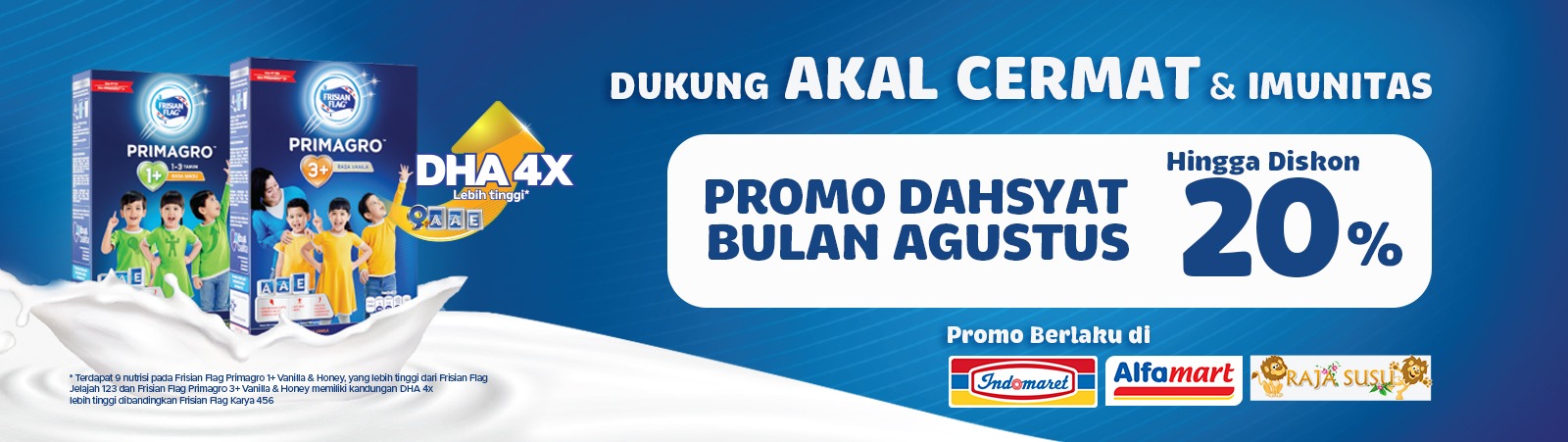 Promo Dahsyat bulan Agustus! <br> Diskon s/d 20%!