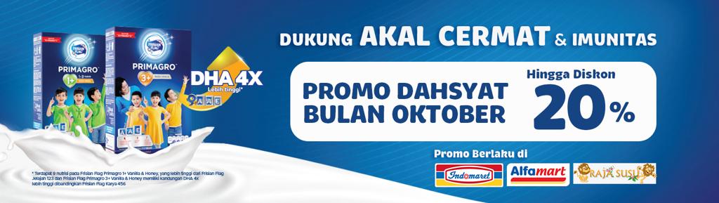 Promo Dahsyat bulan Oktober! <br> Diskon s/d 20%!